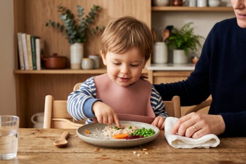 El niño juega con la comida: ¿prohibir, permitir o negociar?