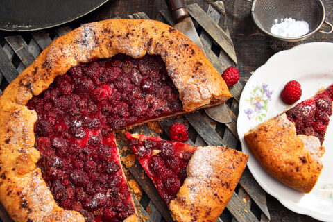 Galette vegana de frutos rojos