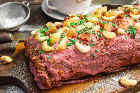Pastel de bizcocho de harina de arroz (receta sin gluten)