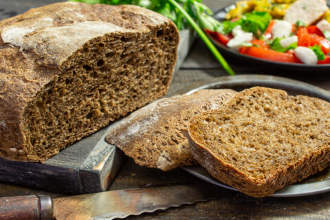 Pan de centeno de masa madre