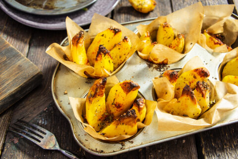 Patatas asadas con mantequilla